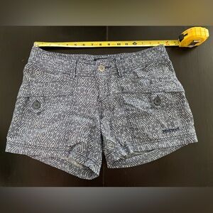 Marmot Blue Patterned Women Shorts Cargos